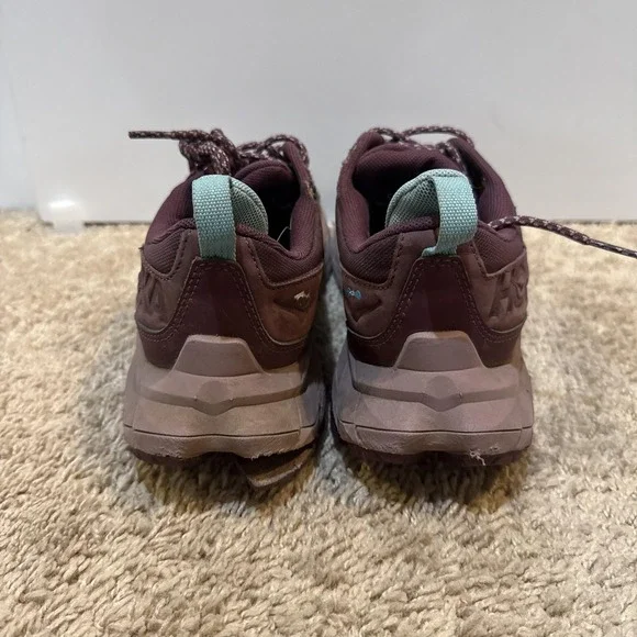 Hoka One One Anacapa Low GTX Shoes Womens Sz 9 Purple Waterproof Hiking Sneakers - Picture 4 of 10